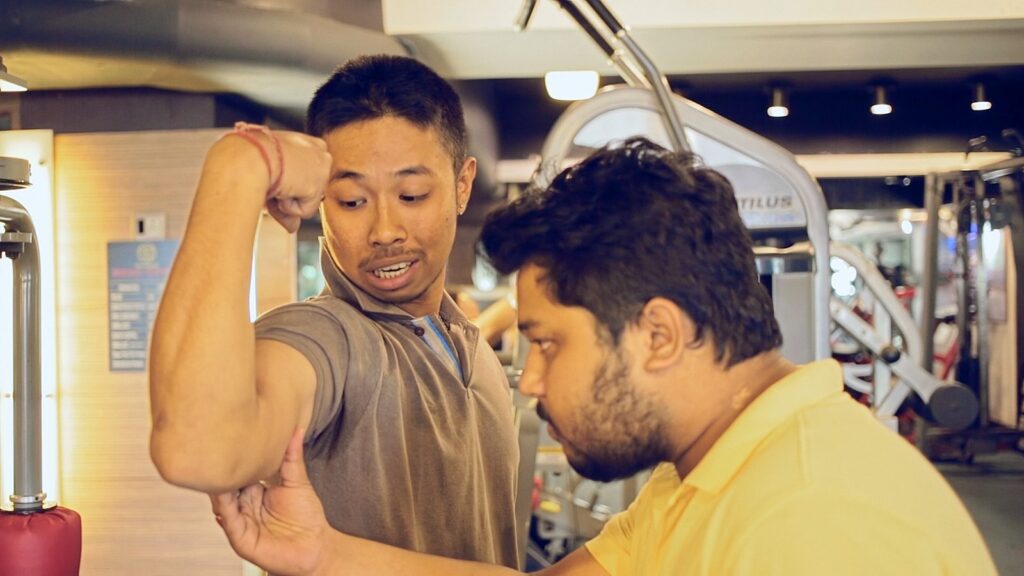 Still from Phokotia Tales: a gym scene