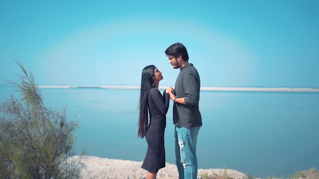 Still from My Love is Vengeance: a scene by the river