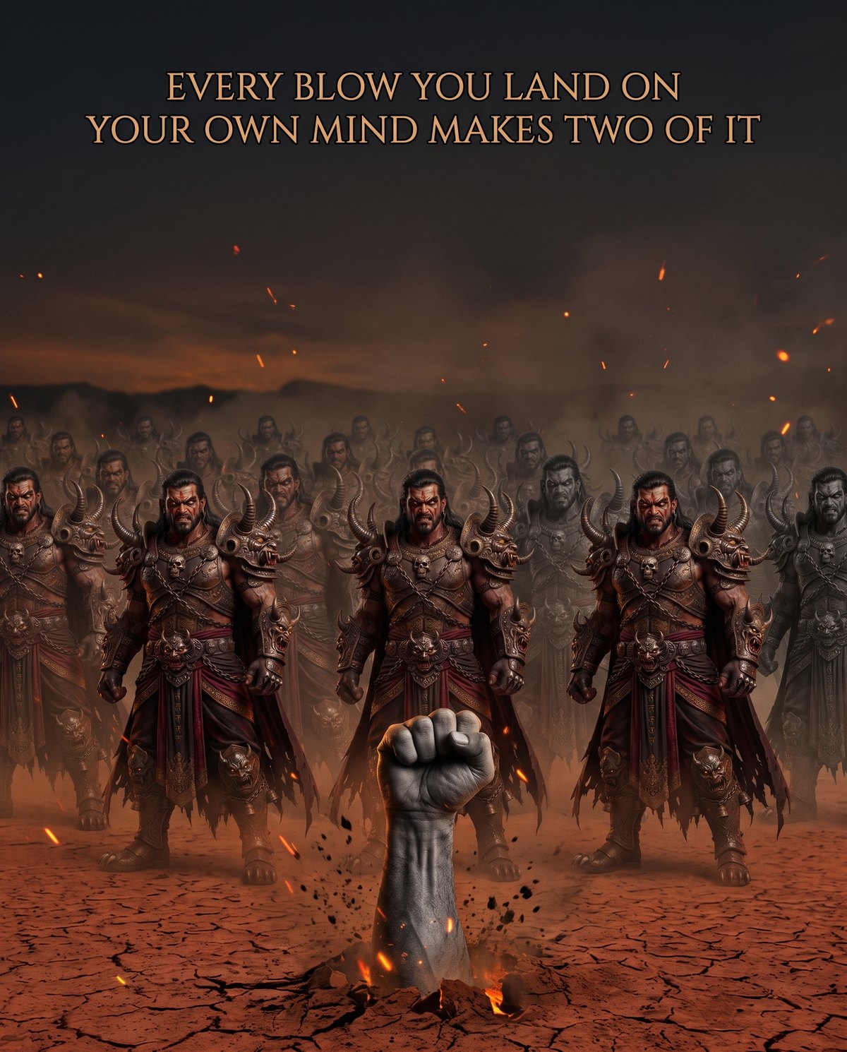Maa Kali vs Raktabeej animated film poster, Kali with her third eye blazing