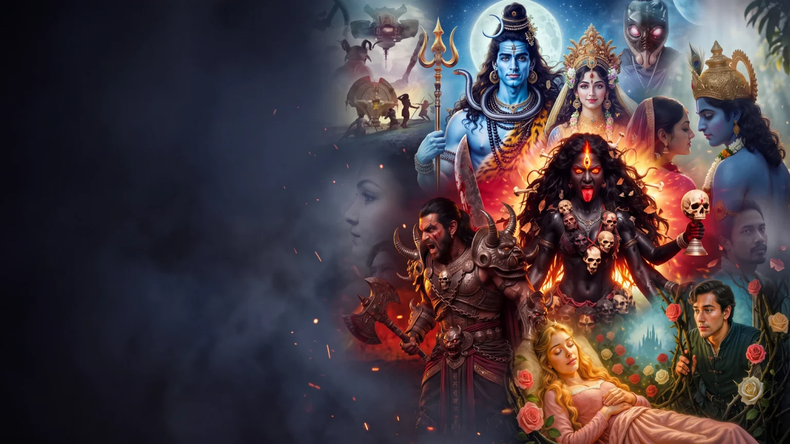 Kali, Shiva and Parvati, Krishna and Radha, Sleeping Beauty and the Avataran world: animated films by TD Film Studio