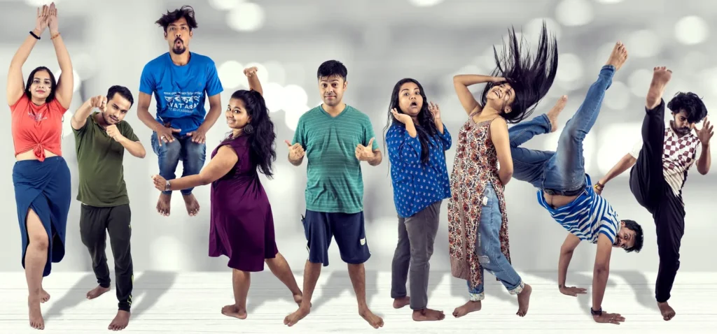 Actors of the Onscreen Acting Workshop; ONSCREEN offers online acting classes for adults
