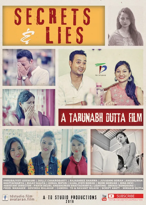 Poster of Secrets and Lies, a short film by TD Film Studio